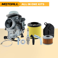 MOTOALL TRX350 carburetor with mounting hardware ready for Rancher installation