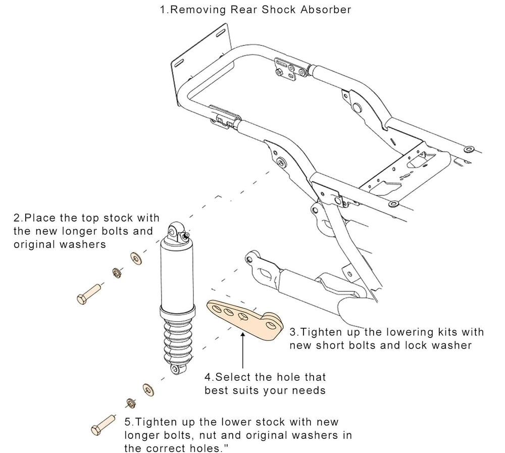 Motobiker assembly parts photo supports confident, quick installation
