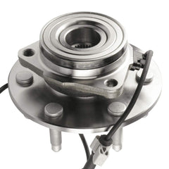 MotorbyMotor front wheel hub assembly with ABS sensor wiring detail for braking compatibility