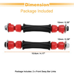 Motoforti 2pc end links with bushings deliver durable performance.