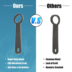 1/2 inch drive supports torque wrench use for accurate tightness.