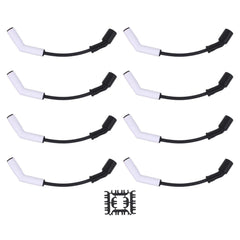 MOTOKU 8mm ceramic boot spark plug wire harness right-side view supports easy installation.