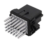 Motoku blower motor resistor 15141283 installed in a vehicle to restore precise blower speeds.