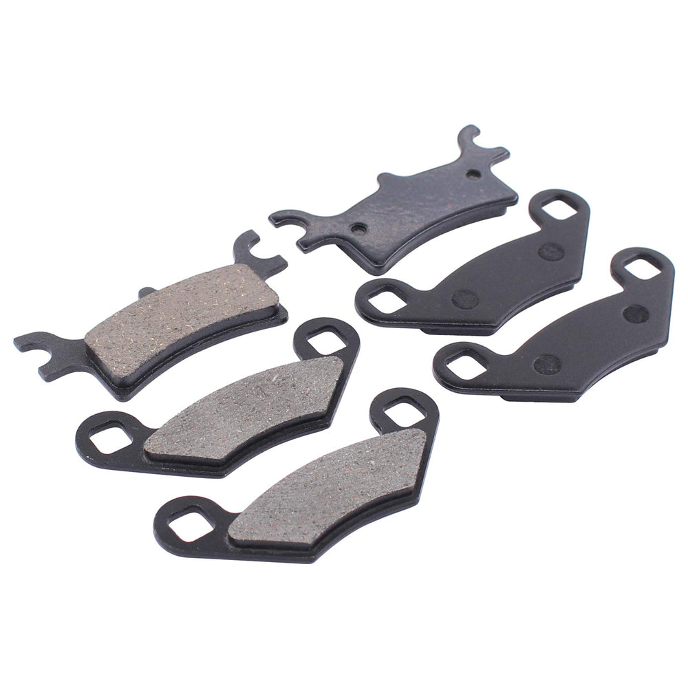 MOTOKU brake pad package shows complete set for multiple ATV models