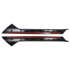 MOTOKU close-up of gloss finish on A-pillar molding shows premium shine.