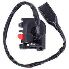MOTOKU handlebar switch on Kawasaki Lakota 300 improves ride control.