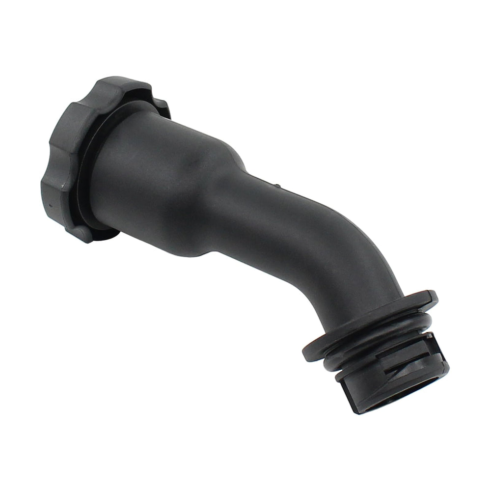 MOTOKU installed filler tube in a vehicle shows easy on-vehicle install