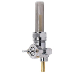 Straight-down spigot outlet on MOTOKU valve for steady fuel flow