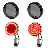 MotoParAcc 1157 rear LED turn signal with bullet style for Harley motorcycles enhances night visibility