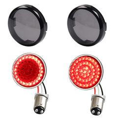 MotoParAcc 1157 rear LED turn signal with bullet style for Harley motorcycles enhances night visibility