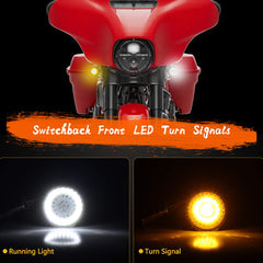 MotoParAcc switchback run light with white outer ring for running lights.