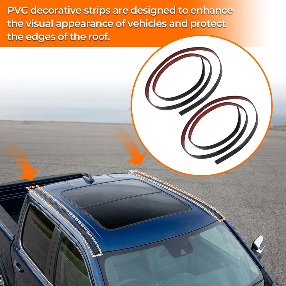 Backside adhesive tape on MotoParty trim enables quick, tool-free installation.