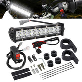 MotoParty 60W dirt bike light bar front view for night riding