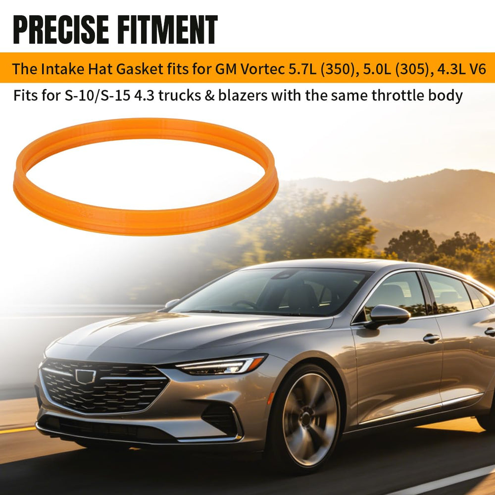 Motoparty gasket for 5.0L V8 helps prevent vacuum leaks and smoother operation.