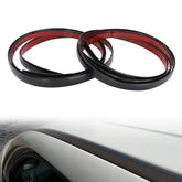 MotoParty RAM 1500 roof top molding with glossy black finish enhances styling.
