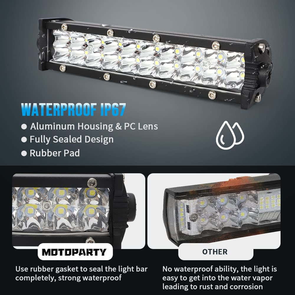 MotoParty YZ250F-compatible light bar boosts trail visibility