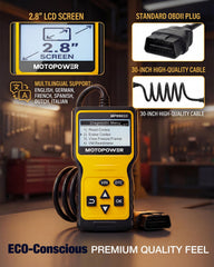 MOTOPOWER MP69033 vehicle information panel displays key car details.