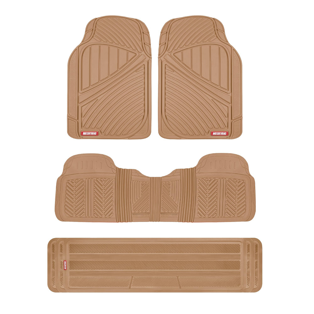 Motor Trend 3-Row mats front view provide all-weather interior protection.
