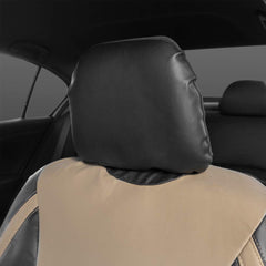 Motor Trend 4-piece front seat cover set provides complete coverage.