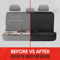 Motor Trend AquaShield resists dirt and spills on rear seat surface