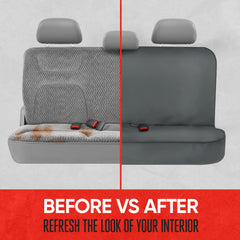 Motor Trend AquaShield rear bench cover gray finish complements interior design
