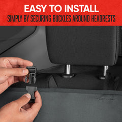 Motor Trend AquaShield rear bench cover guards against mud and spills during travel