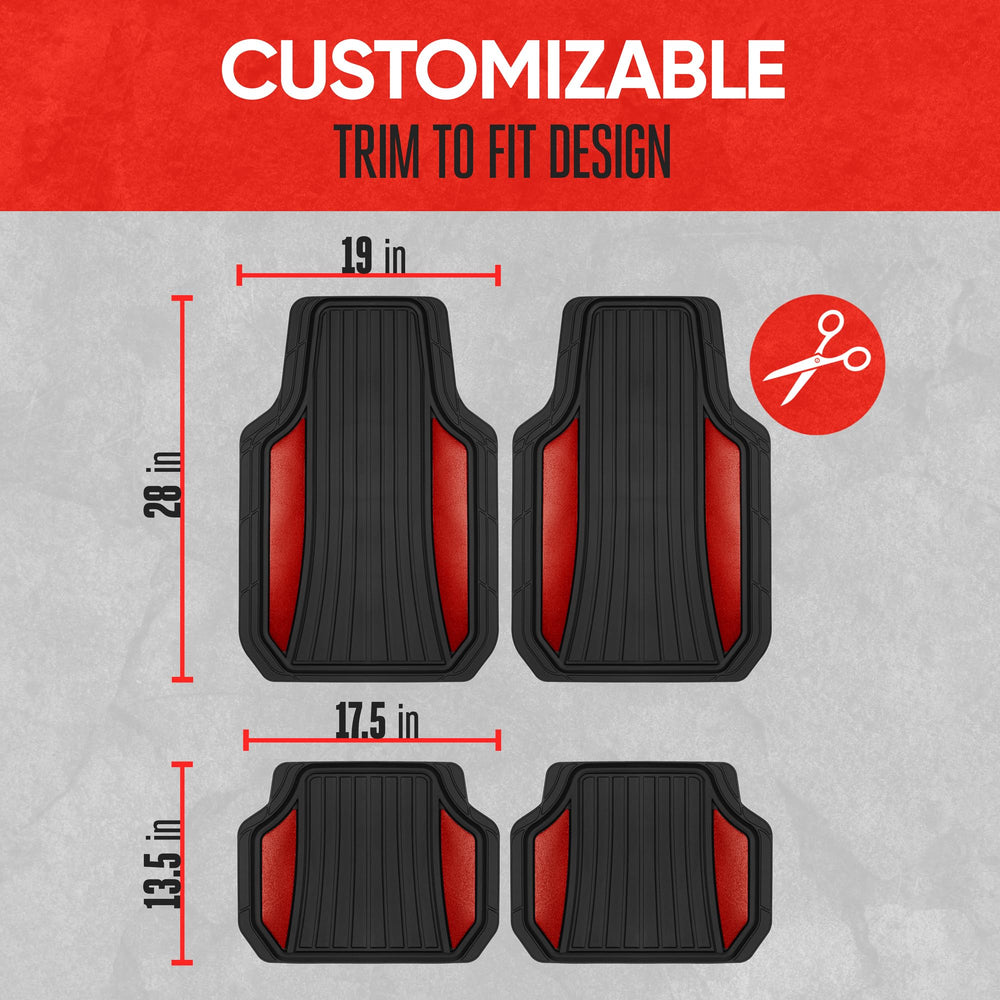 Heavy-duty rubber construction resists dirt, water, and wear