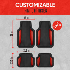 Heavy-duty rubber construction resists dirt, water, and wear