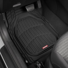 Motor Trend deep-dish rubber mats shown with rugged containment of spills and debris.