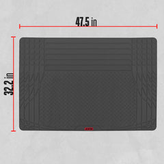 Motor Trend FlexTough easy-clean surface simplifies post-trip cleanup.