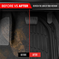 Motor Trend FlexTough easy-clean surface cleans with a quick shake or hose.