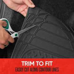 Motor Trend FlexTough odorless rubber mats maintain interior freshness.