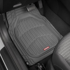 Motor Trend FlexTough rear mats gray cover the back row from spills and dirt.