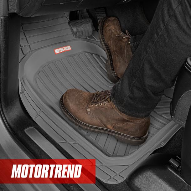 Motor Trend FlexToughXL rear mats providing complete coverage and spill resistance.