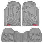 Motor Trend FlexTough front mat left view showing mud protection.