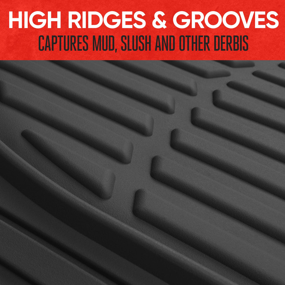 Motor Trend FlexTough universal-fit mats molding to interior contours.