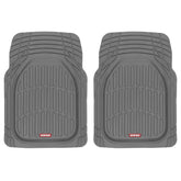 Motor Trend front mats gray FlexTough design offer all-weather protection.