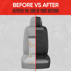 Motor Trend front seat covers feature modern two-tone design for interior style.