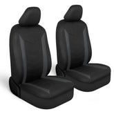 Motor Trend SpillGuard 2 charcoal gray front seat cover protects against spills and wear.