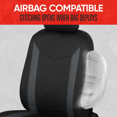 Family and pet-friendly protection with Motor Trend SpillGuard 2 front seat covers.