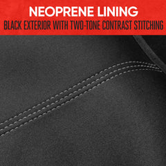 Gray stitching detail on Motor Trend SpillGuard seat cover