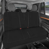 Motor Trend SpillGuard neoprene rear seat cover protecting car bench