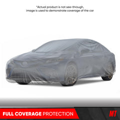 Motor Trend universal fit 210-inch XL car cover shown over a vehicle