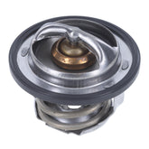 MotoRad 461-180 engine coolant thermostat close-up shows rugged metal construction for durability.
