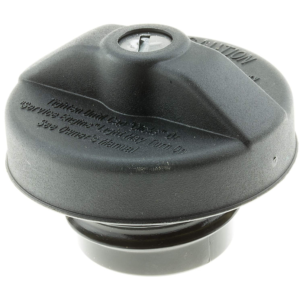 Close-up of MotoRad locking fuel cap highlighting the locking mechanism.