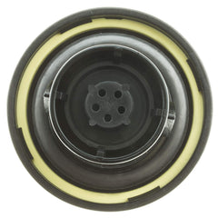 MotoRad locking fuel cap in use inside a vehicle during refueling
