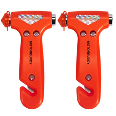 MOTORBUDDY two-pack red car safety hammers for quick emergency exit