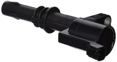 Motorcraft DG511 ignition coil side view highlights corrosion-resistant design for long engine life.