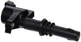 Motorcraft DG511 ignition coil top view highlights sturdy construction for reliable ignition.
