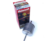 Motorcraft FG872 fuel filter front view, showing durable corrosion-resistant housing.